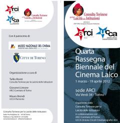 Conferenza stampa - Quarta Rassegna Biennale del Cinema Laico 1 marzo - 19 aprile 2012