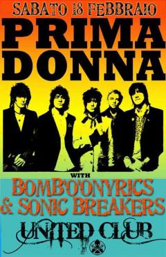 Prima Donna + Thee Bomb'o'nyrics in concerto allo United Club